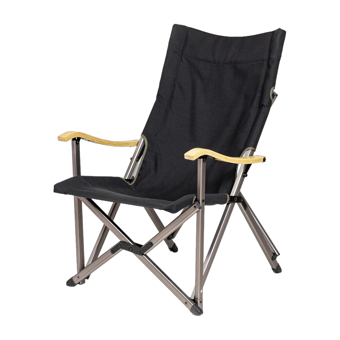 Bamboo-Armrest Garden Chair